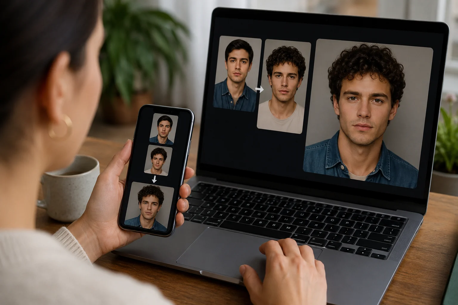 Best Free Face Swap Apps Without Watermarks (2026) before and after face swap example