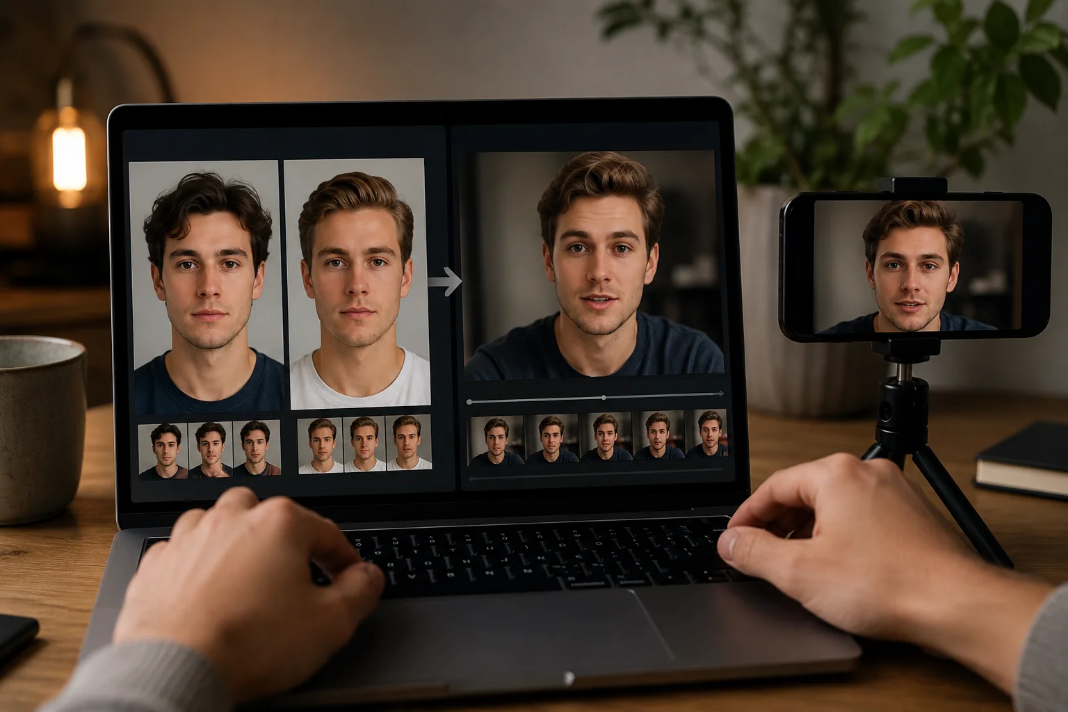 Face Swap vs Deepfake: The Real Difference before and after face swap example