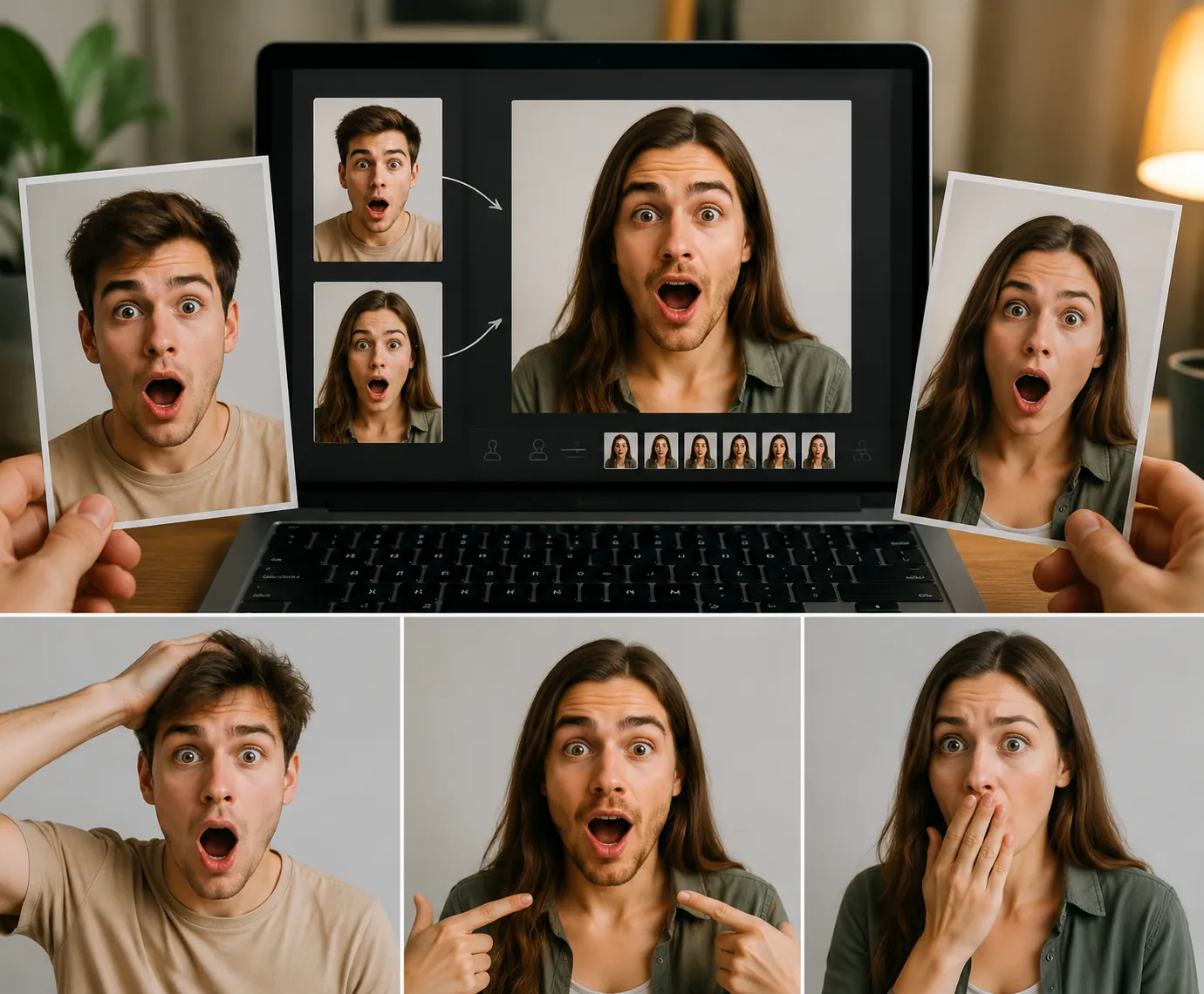 Face Swap Meme Generator: Make Memes in 30 Seconds before and after face swap example