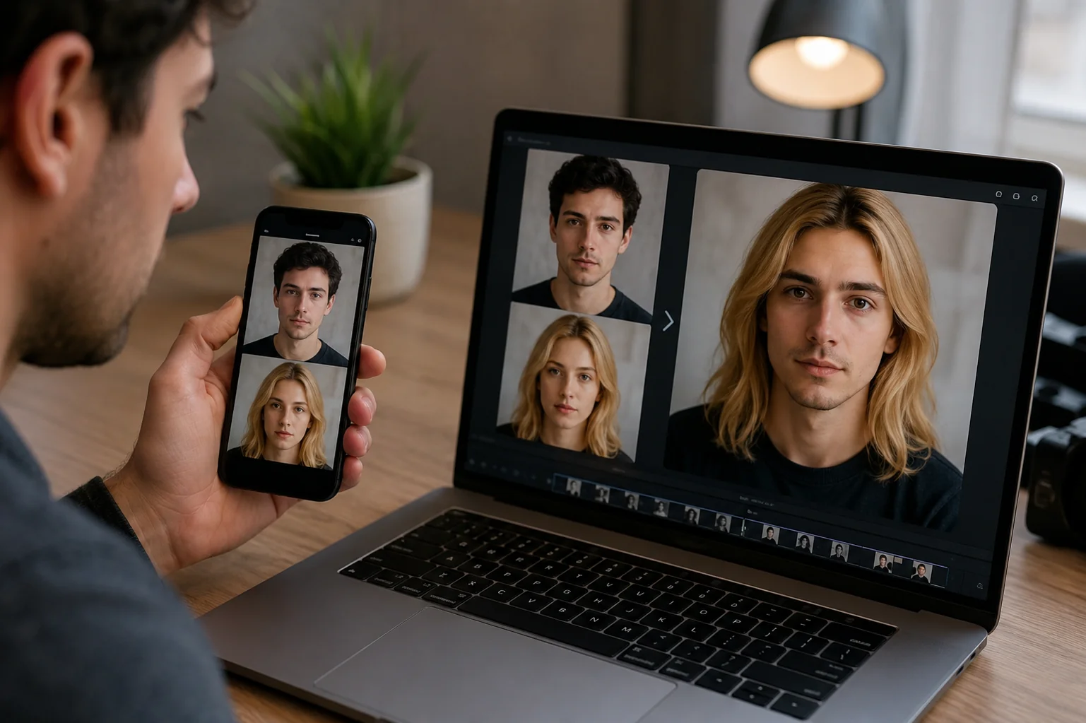 How to Face Swap on iPhone (Without Photoshop) before and after face swap example