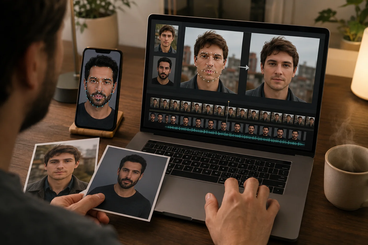 Swap Faces in Video: Beginner's Step-by-Step Guide before and after face swap example