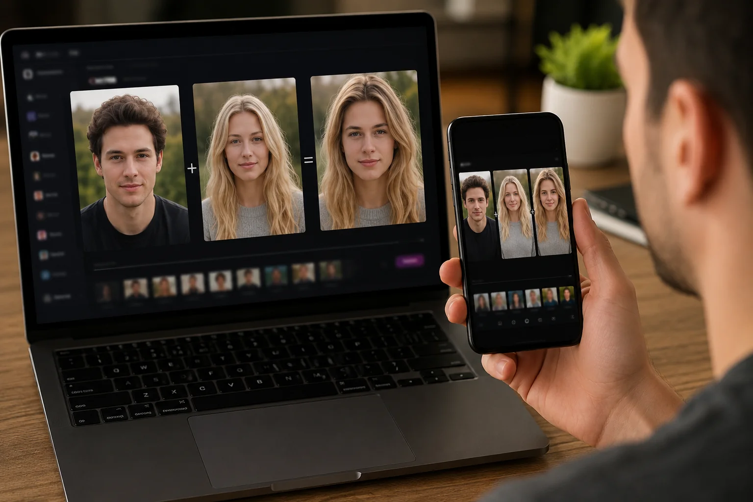 The Best Face Swap App in 2026 (Tested 12 Apps) before and after face swap example