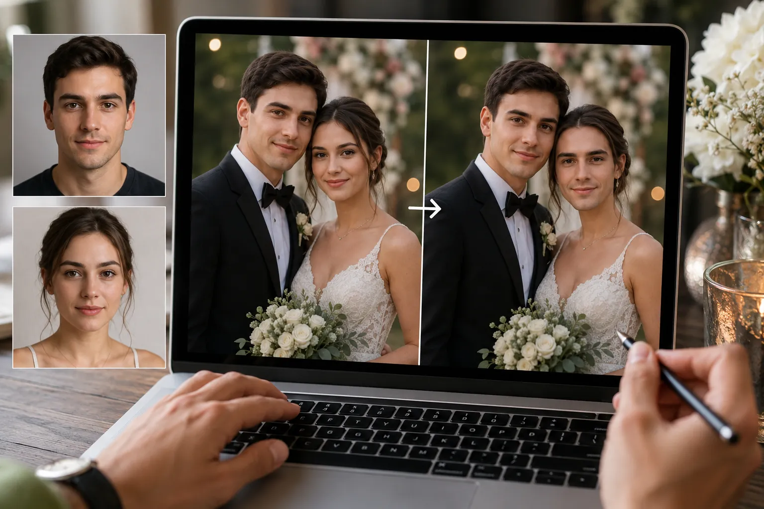 Couple Face Swap Photo Ideas (50 Inspirations) before and after face swap example