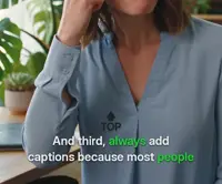 Minimal caption style