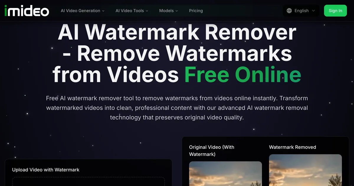 Remove Watermark from Video — iMideo